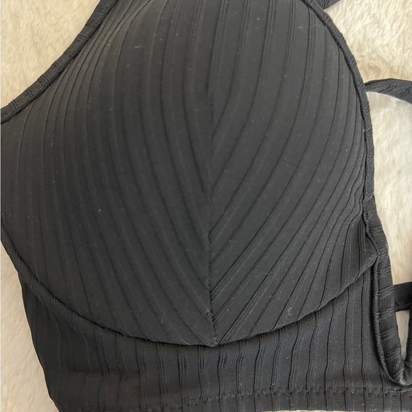 Shade & Shore Black Strappy Bra - Picture 3 of 5